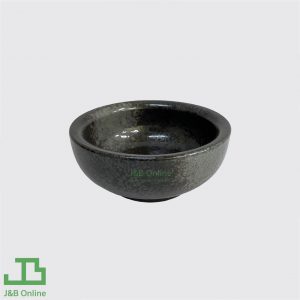 Black round ceramic bowl 5" Japanese stlye CL-1051